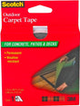 Scotch CT3010DC Double-Sided Carpet Tape, 40 ft L, 1.4 in W, Clear