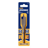 Irwin SPEEDBOR 87912 Spade Drill Bit, 3/4 in Dia, 4 in OAL, Short Length, Flat Flute, 1/4 in Dia Shank, Hex Shank