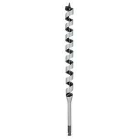 Irwin 3043014 Auger Drill Bit, 1-1/8 in Dia, 17 in OAL, Twist Flute, 1-Flute, 7/16 in Dia Shank