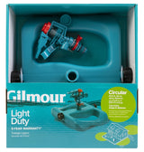 Gilmour 842003-1001 Sprinkler with Base, 5670 sq-ft, Circular, Spray Nozzle, Polymer