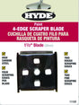Hyde 11120 Scraper Blade, 4-Edge Blade, 1-1/2 in W Blade, HCS Blade