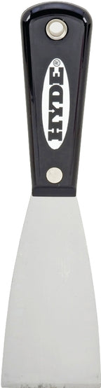 Hyde 02300 Stiff Putty Knife, 2 in W Blade, HCS Blade, Nylon Handle