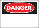 Hy-Ko 523 Danger Sign, Rectangular, White Background, Polyethylene, 10 in H x 14 in W Dimensions, Pack of 5