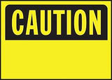 Hy-Ko 562 Caution Sign, Rectangular, Yellow Background, Polyethylene, 14 in W x 10 in H Dimensions, Pack of 5