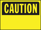 Hy-Ko 562 Caution Sign, Rectangular, Yellow Background, Polyethylene, 14 in W x 10 in H Dimensions, Pack of 5