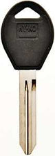 Hy-Ko 12005DA34 Automotive Key Blank, Brass/Plastic, Nickel, Black, For: Nissan Vehicle Locks, Pack of 5
