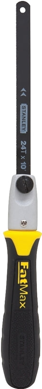 STANLEY 20-220 Handsaw, 5 in Reciprocal, 10 in Hack L Blade, 10 Reciprocal, 24 Hack TPI, Steel Blade