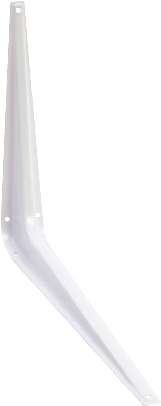 National Hardware 211BC Series N218-958 Shelf Bracket, 100 lb, 12 in L, Steel, White, Pack of 20