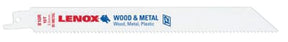 Lenox 20590B810R Reciprocating Saw Blade, Applicable Materials: Non-Ferrous Metal, Plastic, Wood, 3/4 in W, 8 in L