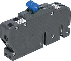 Zinsco UBIZ0230 Circuit Breaker, Type UBIZ, 30 A, 2-Pole, 120/240 V, Standard Trip, Plug, Gray