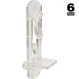 Prime-Line R 7316 Locking Shelf Peg, Plastic, Pack of 6