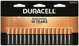 Duracell MN2400B16 Battery, 1.5 V Battery, AAA Battery, Alkaline, Manganese Dioxide, Rechargeable: No
