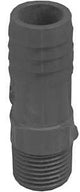 Boshart UPPIA-0507 Pipe Adapter, 1/2 x 3/4 in, MPT x Insert, Polyethylene, Gray