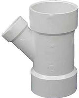 Genova 71041 DWV Pipe Wye, 4 x 4 x 1-1/2 in, Hub, PVC, SCH 40 Schedule