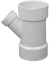 Genova 71041 DWV Pipe Wye, 4 x 4 x 1-1/2 in, Hub, PVC, SCH 40 Schedule