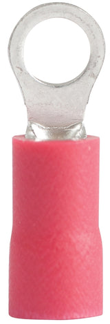 Gardner Bender 20-101 Ring Terminal, 600 V, 22 to 18 AWG Wire, #4 to 6 Stud, Vinyl Insulation, Red