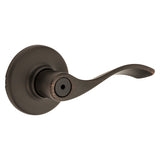 Kwikset 300BL 11P CP Privacy Lever, Thumbturn Lock, Venetian Bronze, Zinc, Residential, Reversible Hand, 3 Grade