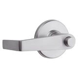 Kwikset 756KNL 26D Entry Lever, Pushbutton Lock, Satin Chrome, Zinc, Residential, Reversible Hand, 2 Grade