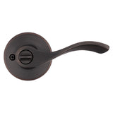 Kwikset 405BL 11P Entry Lever, Thumbturn Lock, Venetian Bronze, Zinc, Residential, Reversible Hand