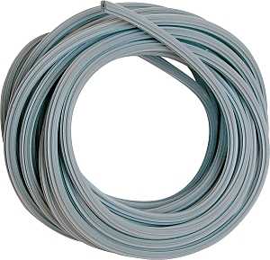 Make-2-Fit P 7649 Screen Retainer Spline, 0.120 in D, 250 ft L, Vinyl, Gray, Round