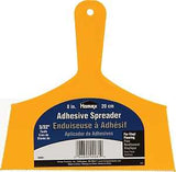 Homax 81 Adhesive Spreader Knife, 3/32 in Notch, Notched Blade, Polystyrene Blade, Polystyrene Handle, Reinforced Handle