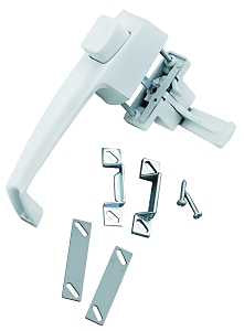 Wright Products V333WH Pushbutton Latch, 1-3/4 in Hole Spacing, 1-3/4 in Hole Spacing