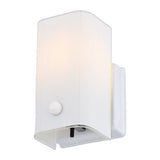 Boston Harbor V89WH01-4411H Wall Light Fixture, 75 W, 1-Lamp, A19 or CFL Lamp, Steel Fixture, White Fixture