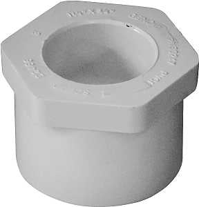 IPEX 435651 Reducing Bushing, 1-1/4 x 3/4 in, Spigot x Socket, White, SCH 40 Schedule, 150 psi Pressure