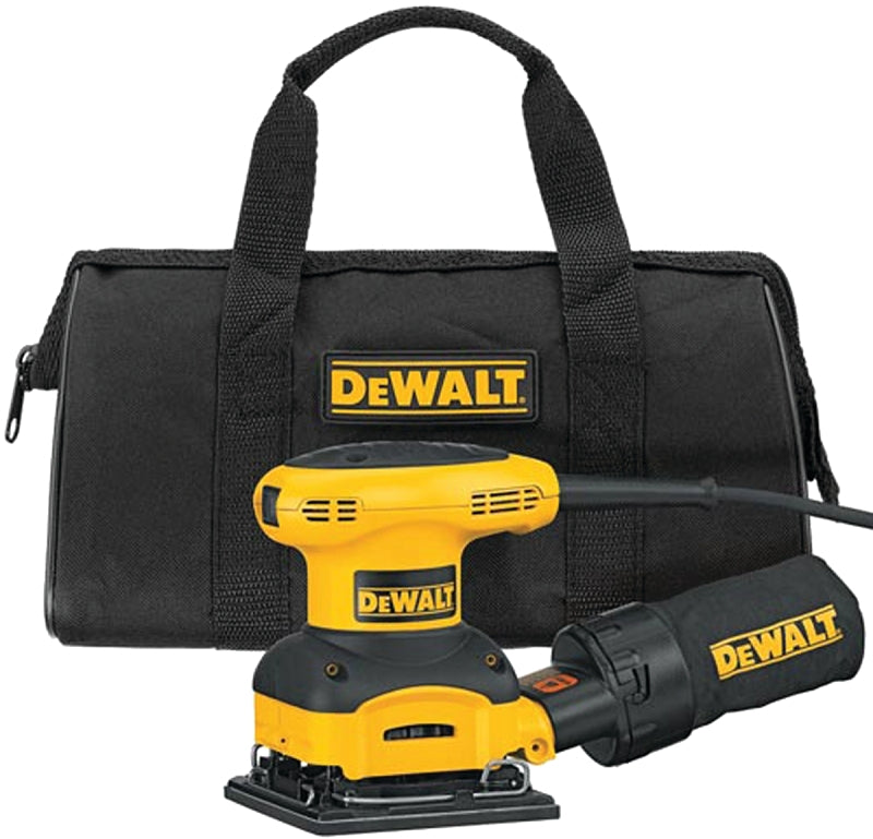 DEWALT DWE6411K/D26441K Palm Sander Kit, 2.3 A, 1/4 in Sheet