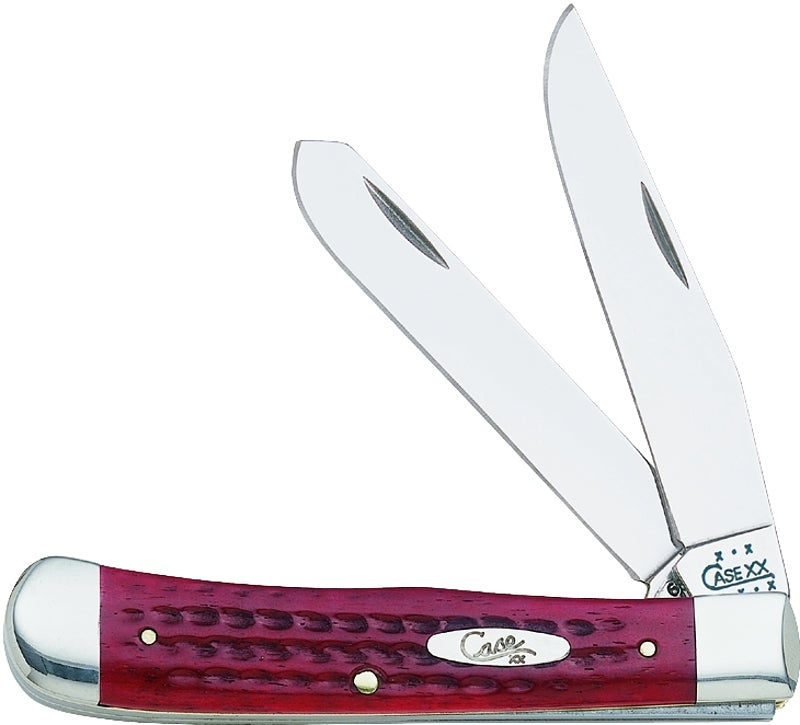 Case XX 00783 Folding Pocket Knife, 3-1/4 in Clip, 3.27 in Spey L Blade, Stainless Steel Blade, 2-Blade, Jigged Handle