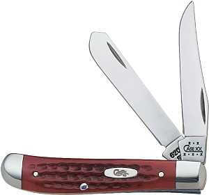 Case XX 00784 Folding Pocket Knife, Clip and Spey Blade, Polished Mirror, 2.7 in Clip, 2-3/4 in Spey L Blade, 2-Blade