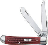 Case XX 00784 Folding Pocket Knife, Clip and Spey Blade, Polished Mirror, 2.7 in Clip, 2-3/4 in Spey L Blade, 2-Blade