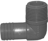 Boshart UPPME-10 Combination Elbow, 1 in, MPT, 1 in, Insert, Polypropylene