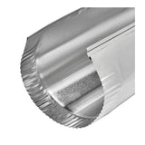 Lambro 229 Snap-Lock Pipe, 4 in Dia, 24 in L, 30 ga, Aluminum, Pack of 25