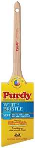 Purdy 024430 Trim Brush, Natural White, Natural Hardwood Handle, 3 in W, China Bristle, Rat Tail Handle