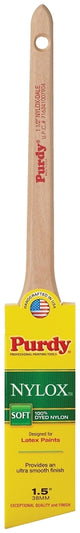 Purdy 080215 Trim Brush, Hardwood Handle, 1-1/2 in W, Nylon Bristle, Rat Tail Handle