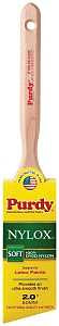 Purdy 144152220 Paint Brush, 2 in W, Angular Brush, 2-11/16 in L Bristle, Nylon Bristle, Fluted Handle