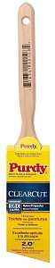 Purdy 144152120 Paint Brush, 2 in W, Angular Brush, 2-11/16 in L Bristle, Nylon/Polyester Bristle, Fluted Handle