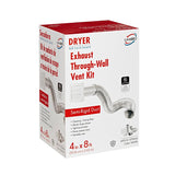 Lambro 1379W-R Wall Louvered Vent Kit, Plastic, White