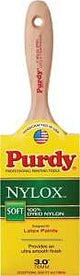 Purdy 380230 Trim Brush, Natural Hardwood Handle, 3 in W, Nylon Bristle, Beaver Tail Handle