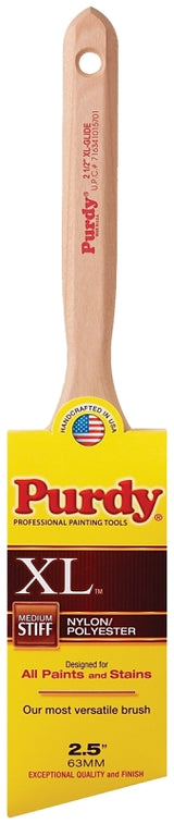Purdy 152325 Trim Brush, 2-1/2 in W, Nylon/Polyester Bristle, Fluted Handle