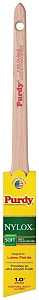Purdy 144080210 Paint Brush, 1 in W, Angular Brush, 1-15/16 in L Bristle, Nylon Bristle, Rat Tail Handle
