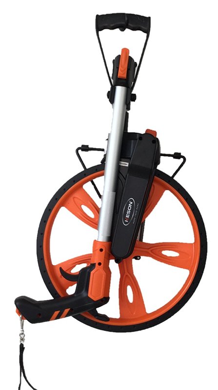 Keson RRT12 Measuring Wheel, 10,000 ft, 12 in Wheel, ABS Wheel, ABS, Orange