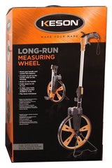 Keson RRT12 Measuring Wheel, 10,000 ft, 12 in Wheel, ABS Wheel, ABS, Orange