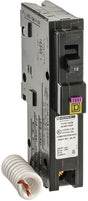 Square D HOM115DFC Circuit Breaker, Dual Function, Mini, 15 A, 1-Pole, Plug, 120 V