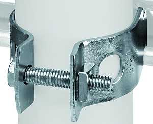 SuperStrut Z702 21/2EG-10 Pipe Clamp, Electro-Galvanized, Steel