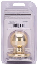 ProSource T3740V-PS Dummy Knob, T3 Design, 1-3/8 to 1-3/4 in Thick Door, Brass, 65.7 mm Rose/Base