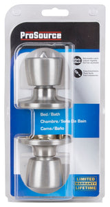 ProSource TS610V-PS Privacy Lockset, Tubular, Tulip Design, Stainless Steel