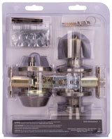 ProSource BS8B1-PS Deadbolt and Entry Lockset, Turnbutton Lock, Tulip Design, Antique Brass, 3 Grade, Brass, Pack of 2