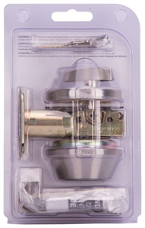ProSource DBP1V-PS Keypad Lever Set, 3 Grade, Satin Nickel, 2-3/8 or 2-3/4 in Backset, KW1 Keyway, Pack of 3